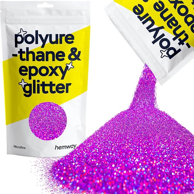 Hemway Polyurethane & Epoxy Resin Glitter 100g / 3.5oz Metallic Crystal Flake by Hemway