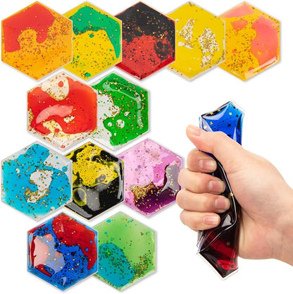 Art3d Hexagon Sensory Fidget Liquid Motion Tiles - Image 9