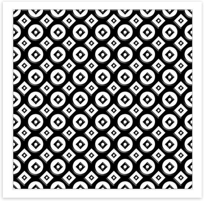 CHGCRAFT Circle Square Polymer Clay Texture Sheets Geometric Silicone Texture - Image 8
