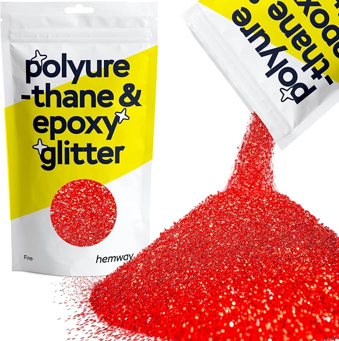 Hemway Polyurethane & Epoxy Resin Glitter 100g / 3.5oz Metallic Crystal Flake by Hemway