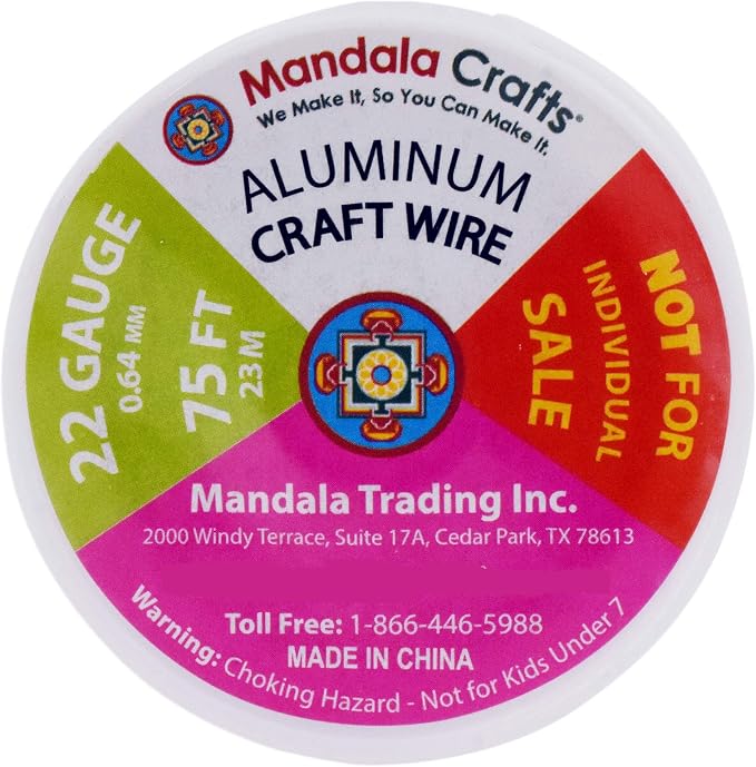 Mandala Crafts 22 Gauge Anodized Aluminum Craft Wire - Image 8