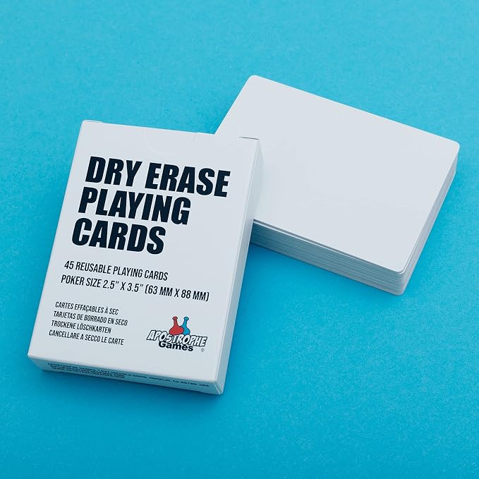 Dry Erase Blank Playing Cards w/Box, Poker Size - Image 4
