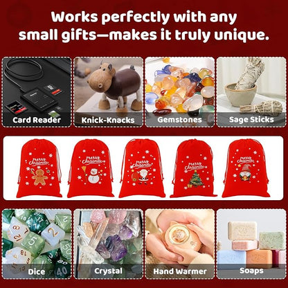 Tapleap Velvet Coth Christmas Bags - Image 4