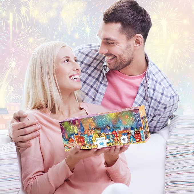 MOMIBOOK Puzzles for Adults 1000 Pieces Jigsaw Puzzles of Fireworks are Gorgeous - Image 9