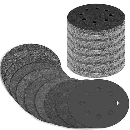 100 Pcs 5 inch Wet Dry Sanding Discs Grit 80 120 180 240 320 400 600 800 1000 by Pukamam