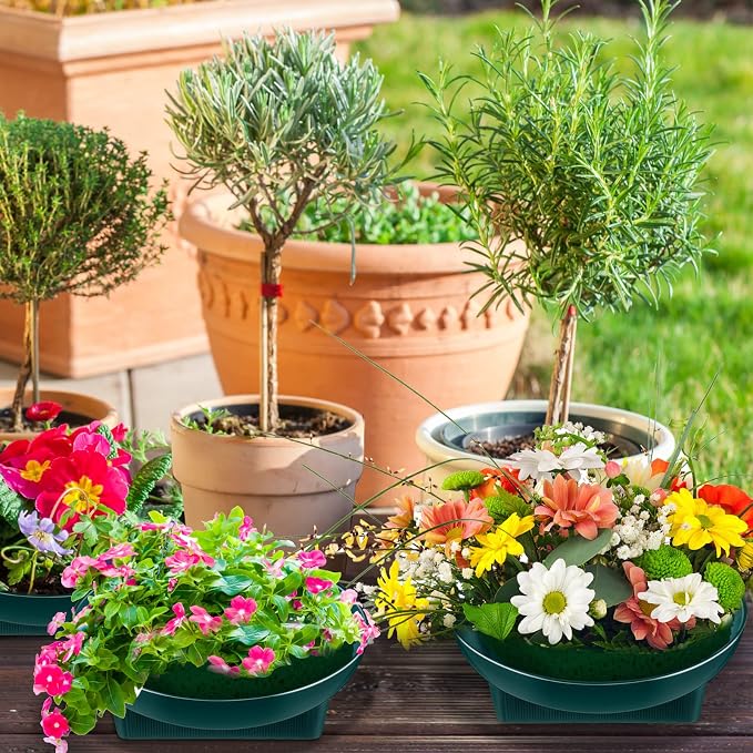 Karenhi 12 Pcs Floral Supplies Green Bowls - Image 4