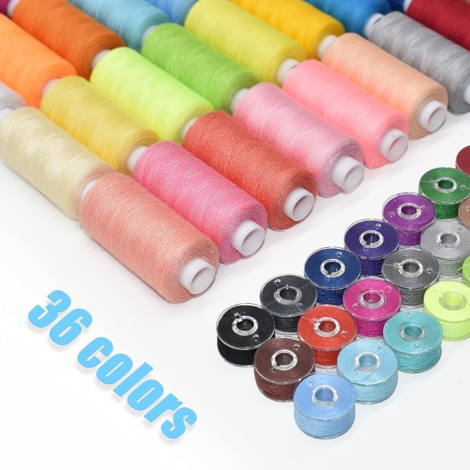72Pcs 36 Colors Sewing Thread Set - Image 2