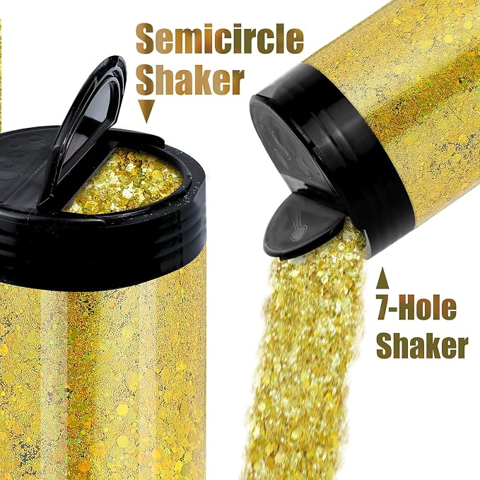 Holographic Chunky Glitter, 160G/5.64OZ, Mixed Fine & Chunky - Image 5