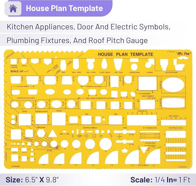 Mr. Pen- House Plan, Interior Design and Furniture Templates, Drafting Tools - Image 3