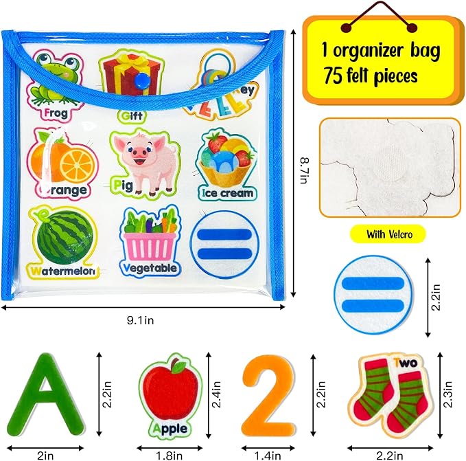 Felt Learning Letters and Numbers - Image 2