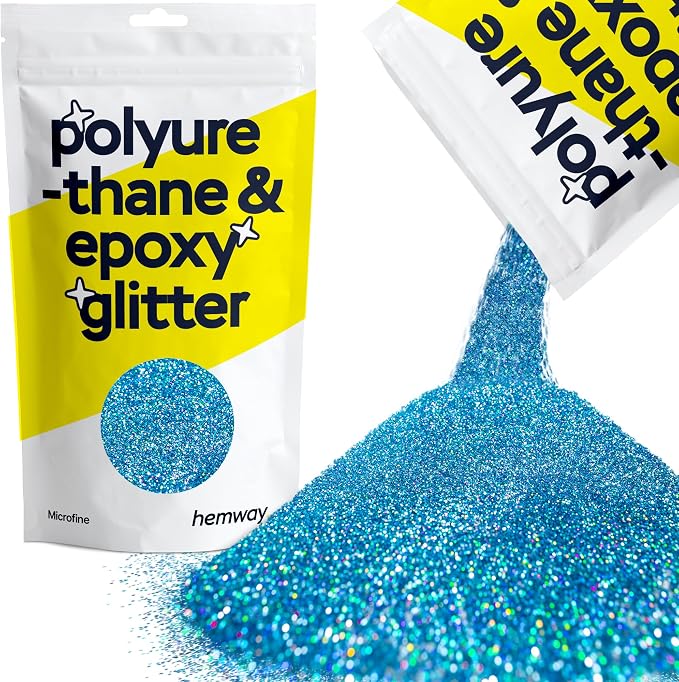 Hemway Polyurethane & Epoxy Resin Glitter 100g / 3.5oz Metallic Crystal Flake by Hemway