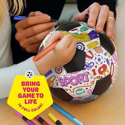 Soccer Ball Coloring Kit for Kids - Image 2