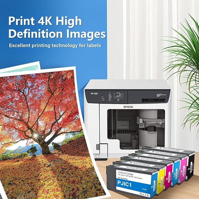 PP-50 PP-100 Ink Cartridges 6 Color Set PJIC1 PJIC2 PJIC3 PJIC4 PJIC5 PJIC6 - Image 6
