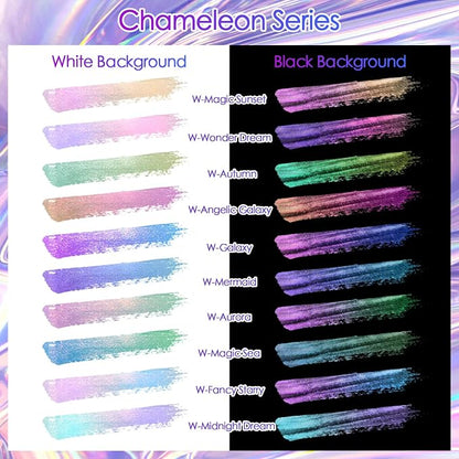 Ceya Chameleon Mica Powder, 1.8oz/ 50g Angelic Galaxy Chrome Nail Powder - Image 3