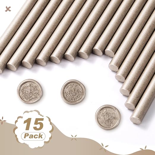 Nuanchu 15 Pcs Glue Gun Sealing Wax Sticks Retro Vintage Wax Sticks - Image 6