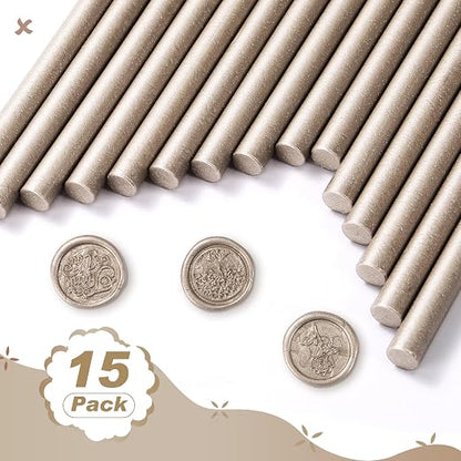 Nuanchu 15 Pcs Glue Gun Sealing Wax Sticks Retro Vintage Wax Sticks - Image 6