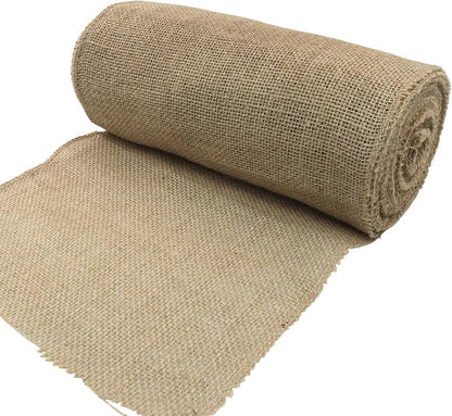 10" Wide Natural Burlap Fabric Roll by suiwotin