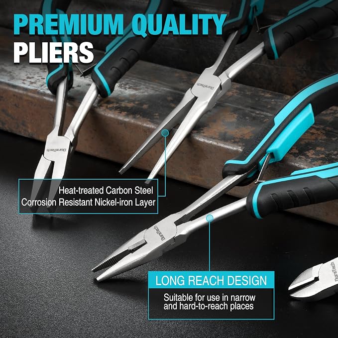 DURATECH 4PCS Long Reach Pliers Set - Image 4