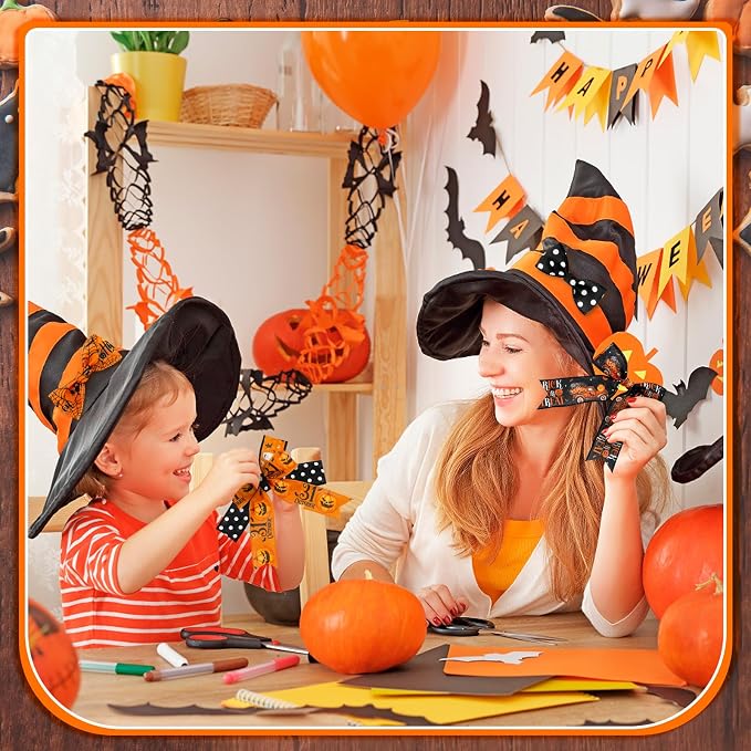 12 Rolls Halloween Wired Edge Ribbon - Image 7