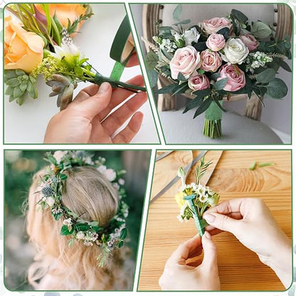 Phinus 9 Rolls Floral Tape, 1/2 Inch x 30 Yard Flower Tape, Bouquet Stem - Image 4
