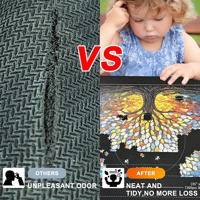 Napzy Puzzle Mat-Jigsaw Puzzles Matt Roll Up to 3000pcs Roll-up Puzzled Board - Image 3