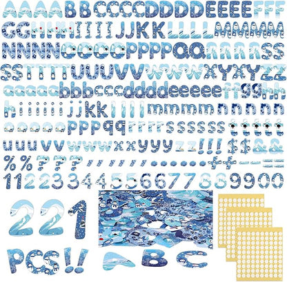 221 Pcs Classroom Bulletin Board Letters Colorful Alphabet Cutouts Number and by Humyoun