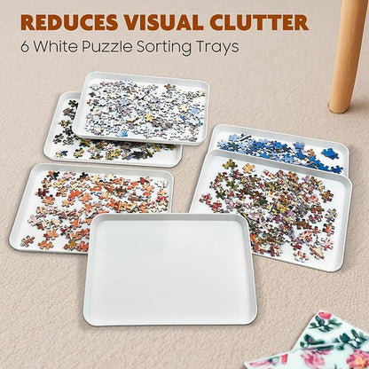 11.5 x 8.3 in Puzzle Sorting Trays Stackable - Image 3