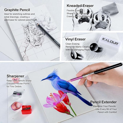 KALOUR Colored Pencil Accessory Kit, - Image 7