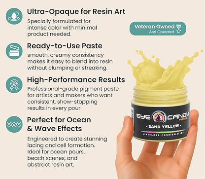 Eye Candy Beige Pigment Paste Sand Yellow | Epoxy, Resin Art Paste |Highly - Image 3