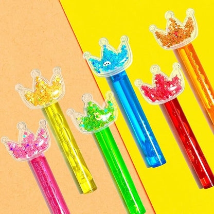 Princess Party Favors, Bling Crown Bubble Wand - Image 2