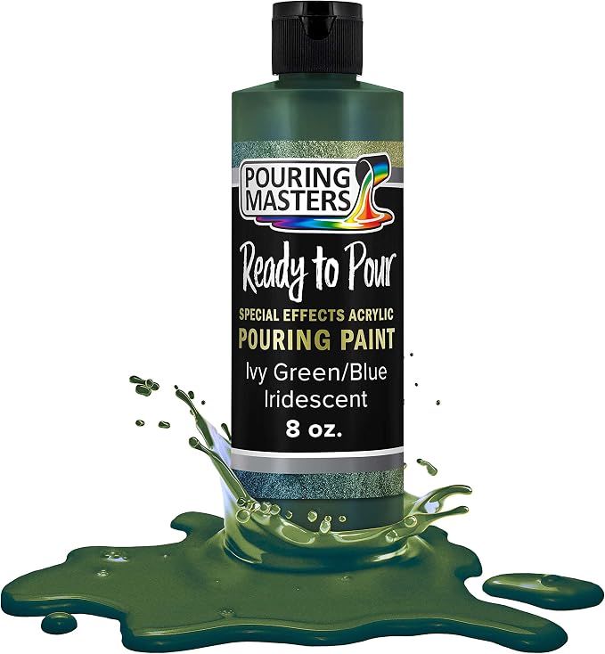 Pouring Masters Ivy Green/Blue Iridescent Special Effects Acrylic Pouring Paint by USArtSupply