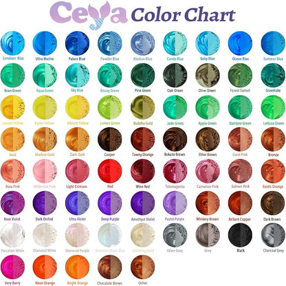 Ceya Mica Powder, 5.3oz/ 150g Black Pearlescent Effect Colorant Pigment Powder - Image 3