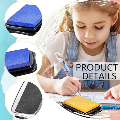 20 Pcs Large Finger Ink Pads for Kids Multicolor Washable Craft Ink Stamp Pads - Image 3