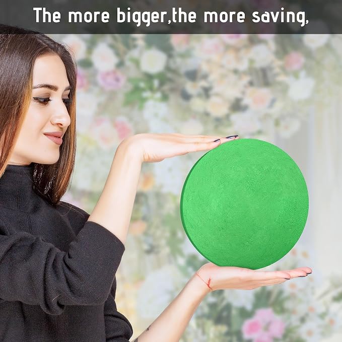 Max Shape Round Floral Foam Blocks, Large Dry Floral Foam - Image 3