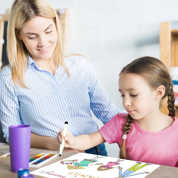 2pack 9x12 inches Dry Erase Board Lapboard Reusable Lined Erasable Ruled - Image 6