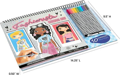 Fashion Angels Fashionista Sketch Set, Includes Sketch Pad - Image 7