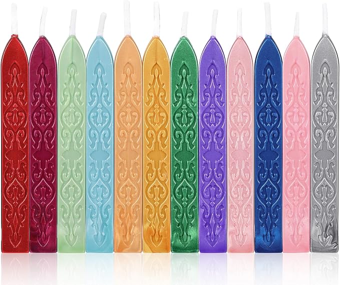 Yoption 12 Pcs Mixed Colors Sealing Wax Sticks - Image 5