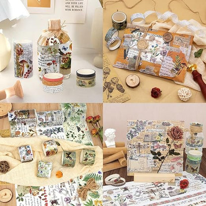 37 Rolls Vintage Washi Tape Set - Image 5