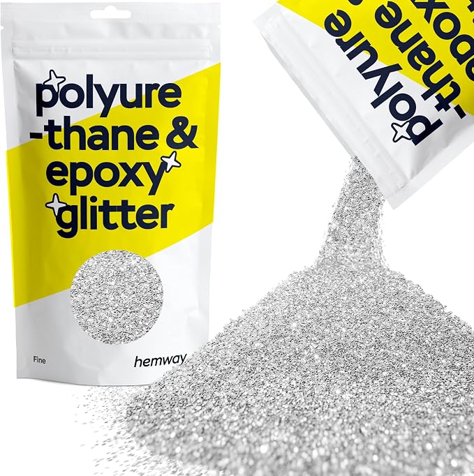 Hemway Polyurethane & Epoxy Resin Glitter 100g / 3.5oz Metallic Crystal Flake by Hemway