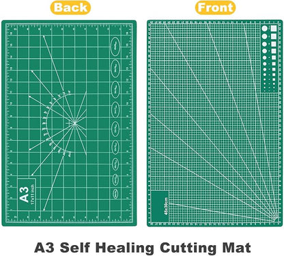 5 PCS Self Healing Cutting Mat 12" x 18": Sewing Rotary Cutting Mat - Image 6