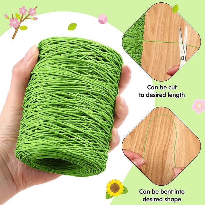 Syhood Floral Vine Bind Wire Rustic Wrapping Wire - Image 3