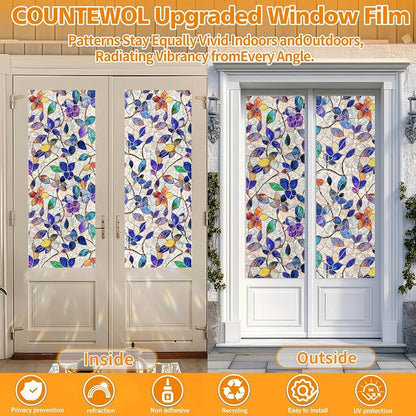 Window Privacy Film Stain Glass Window Film Rainbow Window Film Window clings - Image 5