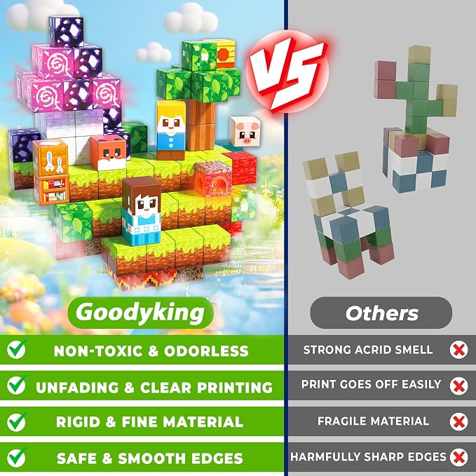 Goody King 150pcs Magnetic Blocks - Image 4