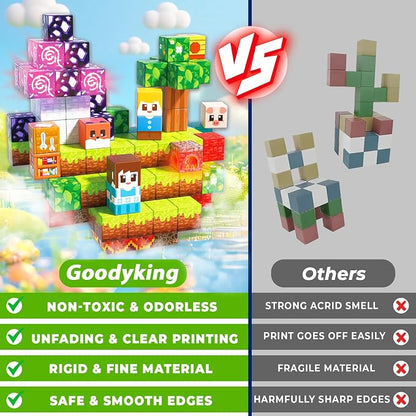 Goody King 150pcs Magnetic Blocks - Image 4