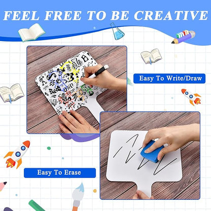 24 Pcs Dry Erase Answer Paddle, 10 x 8 Inch Auction Paddles - Image 5