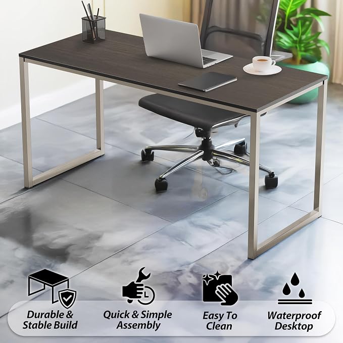 SHW Mission 55-Inch Home Office Computer Desk - Image 4
