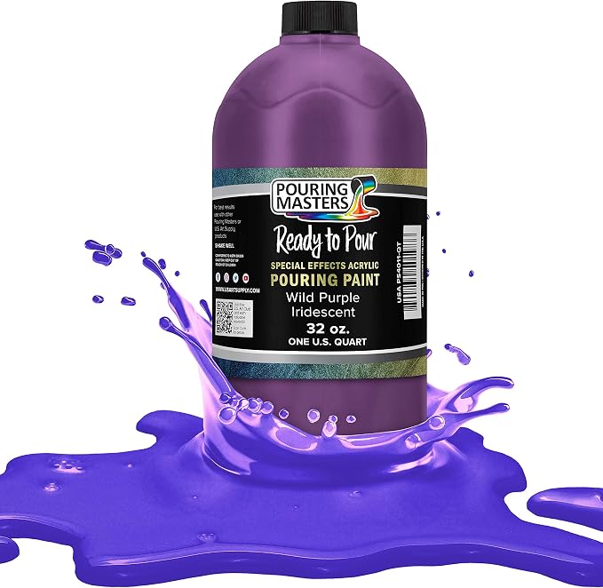 Pouring Masters Wild Purple Iridescent Special Effectsr Acrylic Pouring Paint by USArtSupply