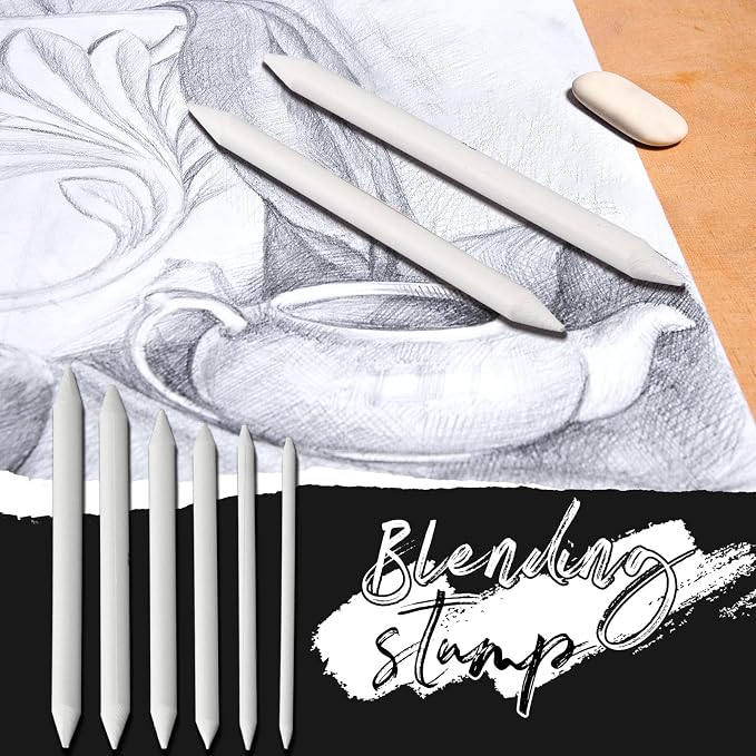 Fulmoon 288 Pcs Blending Stump and Tortillion Set Paper Art Blenders Blend - Image 5