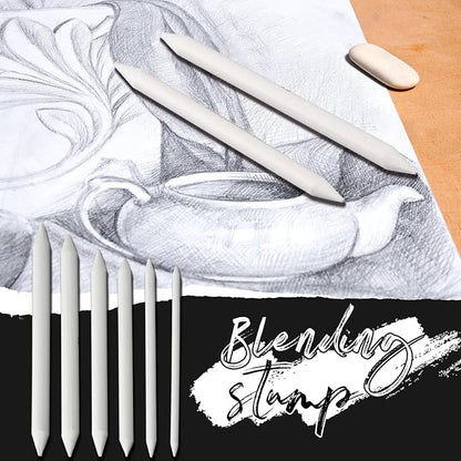 Fulmoon 288 Pcs Blending Stump and Tortillion Set Paper Art Blenders Blend - Image 5