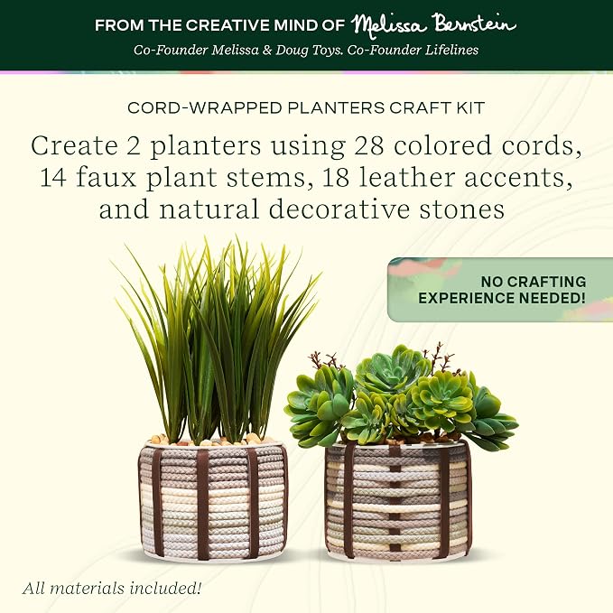 Lifelines FlowCrafts, Cord-Wrapped Planters - Image 2